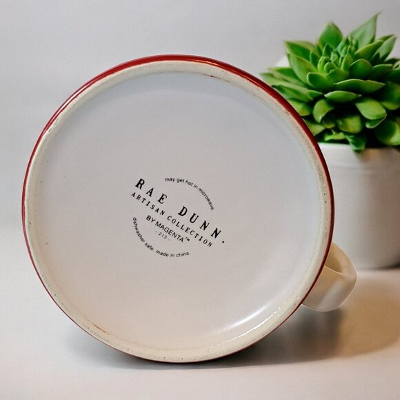 Rae Dunn Christmas Mug, Cocoa Kisses Reindeer, 20oz Ceramic Double Sided Cup - Picture 5 of 6